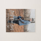 Bester Vater je Vatertag Personalisiertes Foto Puzzle (Horizontal)