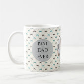Bester Vater je Vatertag Pesonalize Bilder Kaffeetasse (Links)