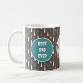Bester Vater je Vatertag Pesonalize Bilder Kaffeetasse (Links)