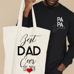Bester Vater je Vatertag, trendige Geschenke Tragetasche