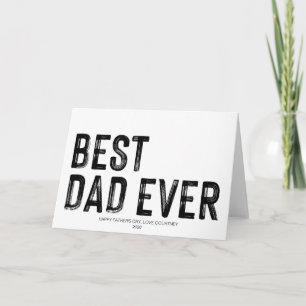 Bester Vater je Vatertag Vater Geschenk von Tochte Karte
