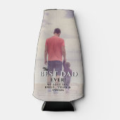 Bester Vater je Vatertag Volles Foto Flaschenkühler (Vorderseite)