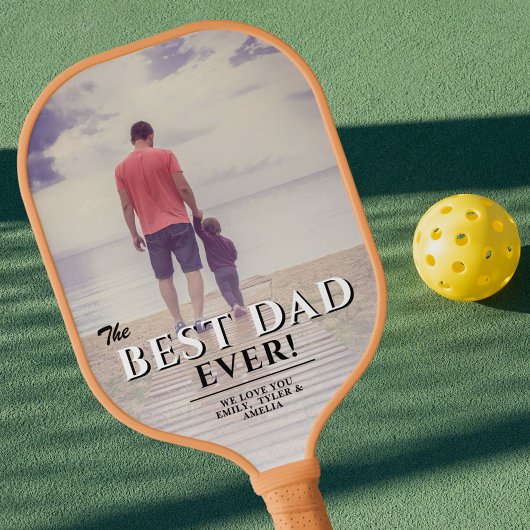 Bester Vater je Vatertag Volles Foto Pickleball Schläger