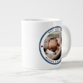 Bester Vater je Vatertag Zweite FotoCollage Jumbo-Tasse (Vorderseite Rechts)