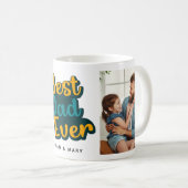 Bester Vater je Vatertag Zweite FotoCollage Kaffeetasse (VorderseiteRechts)