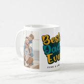 Bester Vater je Vatertag Zweite FotoCollage Kaffeetasse (Vorderseite Links)