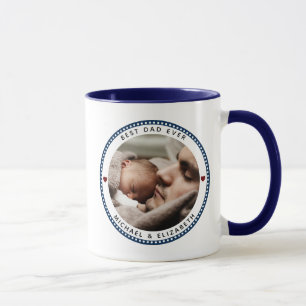 Bester Vater je Vatertag Zweite FotoCollage Tasse
