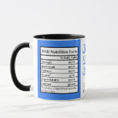 Bester Vater je | Vathers Day Funny Attributes Blu Tasse (Links)
