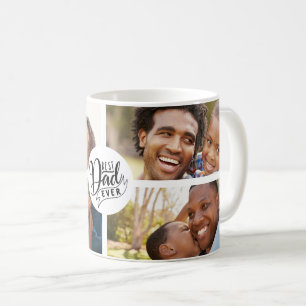 Bester Vater je vier Foto Kaffee Tasse