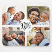 Bester Vater je Vier-Foto-Maus-Pad Mousepad (Vorne)