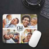Bester Vater je Vier-Foto-Maus-Pad Mousepad