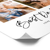 Bester Vater je vier Fotos Poster (Ecke)