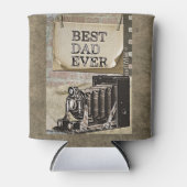 Bester Vater je Vintag Camera Vatertag Antike Dosenkühler (Vorderseite)