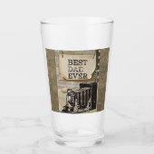 Bester Vater je Vintag Camera Vatertag Antike Glas (Vorderseite)
