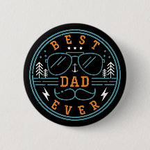 Bester Vater je Vintag Retro Vatertag Abzeichen