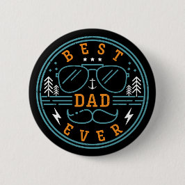 Bester Vater je Vintag Retro Vatertag Abzeichen Button