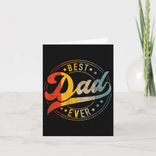 Bester Vater je Vintage Farben Retro Väter Tag Bir Karte