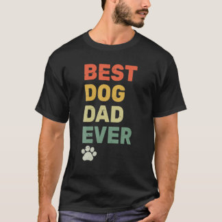 Bester Vater je - Vintager Hund Daddy - Retro Hund T-Shirt