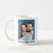 Bester Vater je Volles Foto Personalisiert Kaffee Kaffeetasse (Links)