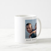 Bester Vater je Volles Foto Personalisiert Kaffee  Kaffeetasse (VorderseiteRechts)