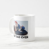 Bester Vater je Volles Foto Personalisiert Kaffeetasse (Vorderseite Links)