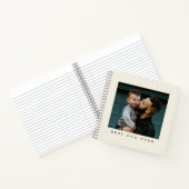 Bester Vater je Volles Foto Personalisiert Notizblock (Innenseite)