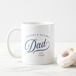 Bester Vater je Vollständiges Foto und Personalisi Kaffeetasse