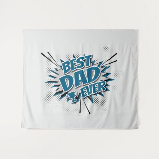 Bester Vater je Wandteppich (Vorderseite (Horizontal))