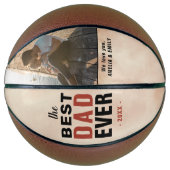 Bester Vater je Wasserfarbe Foto Basketball (Vorderseite)