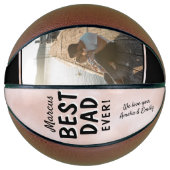 Bester Vater je Wasserfarbe Foto des Vaters Basketball (Vorderseite)