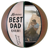 Bester Vater je Wasserfarbe Foto des Vaters Basketball (Vertikal)