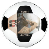 Bester Vater je Wasserfarbe Foto Fußball (Gedreht)