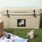 Bester Vater je Wasserfarben Wolf & Cube Zitat Aufkleber (Kühler)