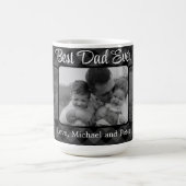 Bester Vater je Weihnachten Klassik Grau Karierte  Kaffeetasse (Mittel)