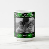 Bester Vater je Weihnachten Klassik Grün Kariert Kaffeetasse (Mittel)