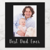 Bester Vater je Weinkarte Weinetikett (Einzelnes Label)