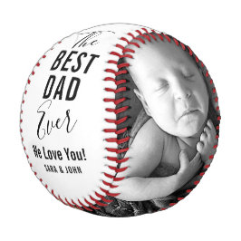 Bester Vater je White Baby 2 Fotos Name Baseball