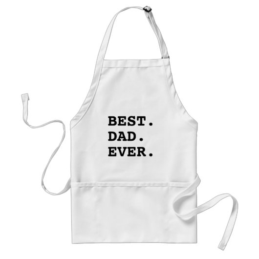 Bester Vater je White Black Typografy Cooking Schü Schürze (Vorne)