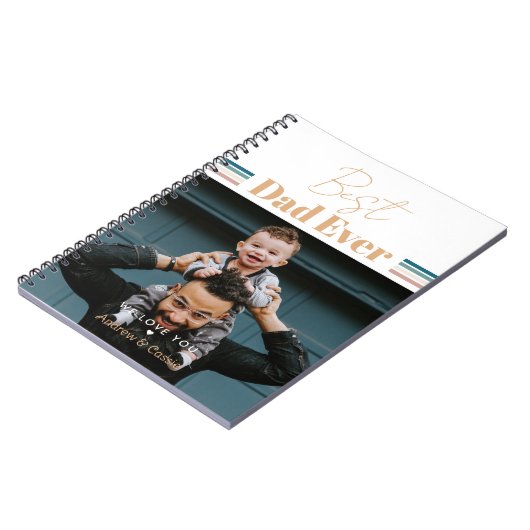 Bester Vater je Wir Liebe dich Notizblock (Linke Seite)