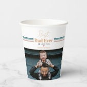 Bester Vater je Wir Liebe dich Pappbecher (Rückseite)