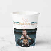 Bester Vater je Wir Liebe dich Pappbecher (Vorderseite)