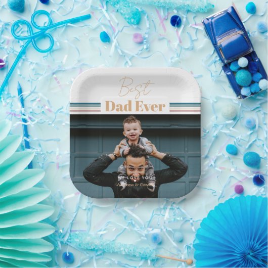 Bester Vater je Wir Liebe dich Pappteller (Party)