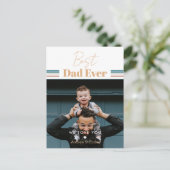 Bester Vater je Wir Liebe dich Postkarte (Stehend Vorderseite)