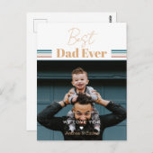 Bester Vater je Wir Liebe dich Postkarte (Vorne/Hinten)