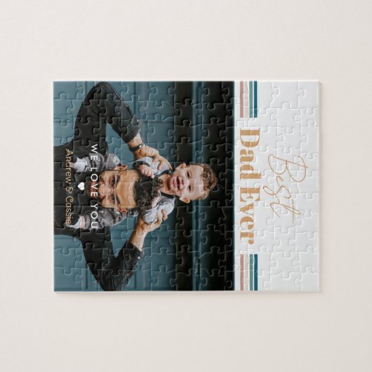 Bester Vater je Wir Liebe dich Puzzle (Horizontal)