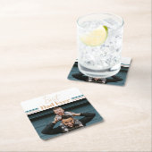 Bester Vater je Wir Liebe dich Rechteckiger Pappuntersetzer (Vor Ort)