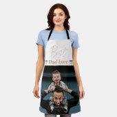 Bester Vater je Wir Liebe dich Schürze (Getragen)