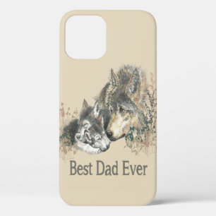 Bester Vater je Wolf Wasserfarben Tierangebot Case-Mate iPhone Hülle
