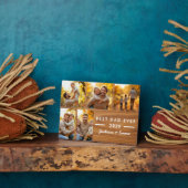 Bester Vater je Wood Vatertag FotoCollage Fotoplatte (Seite)