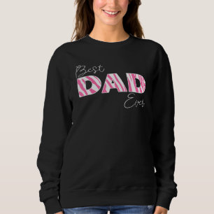 Bester Vater je Zebra Boy Girl Matching Family Lie Sweatshirt